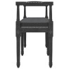 Banc Noir 110x40x70 cm Velours 561916561916