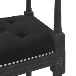 Banc Noir 110x40x70 cm Velours 561916561916