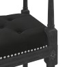 Banc Noir 110x40x70 cm Velours 561916561916