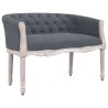 Banc Gris foncé 98x56x69 cm Velours 561917561917