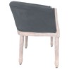 Banc Gris foncé 98x56x69 cm Velours 561917561917