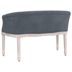Banc Gris foncé 98x56x69 cm Velours 561917561917