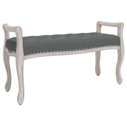Banc Gris foncé 110x45x60 cm Tissu 561923561923