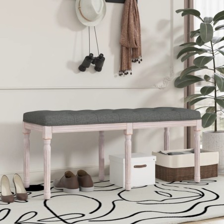 Banc Gris foncé 110x40x49 cm Tissu 561925561925