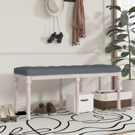 Banc Gris foncé 110x40x49 cm Velours 561927561927