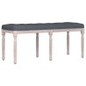 Banc Gris foncé 110x40x49 cm Velours 561927561927
