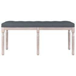 Banc Gris foncé 110x40x49 cm Velours 561927561927
