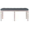 Banc Gris foncé 110x40x49 cm Velours 561927561927