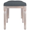 Banc Gris foncé 110x40x49 cm Velours 561927561927