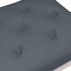 Banc Gris foncé 110x40x49 cm Velours 561927561927