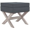 Tabouret de rangement Gris foncé 45x45x49 cm Velours 561928561928