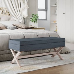 Tabouret de rangement Gris foncé 110x45x49 cm Velours 561930561930