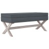 Tabouret de rangement Gris foncé 110x45x49 cm Velours 561930561930