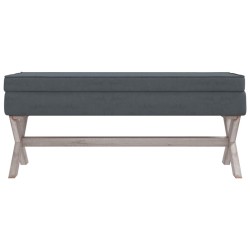 Tabouret de rangement Gris foncé 110x45x49 cm Velours 561930561930
