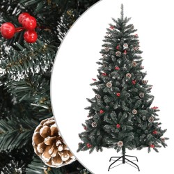 Sapin de Noël artificiel avec support Vert 150 cm PVC 561931561931