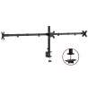 Support de moniteur triple noir acier VESA 75/100 mm 561933561933