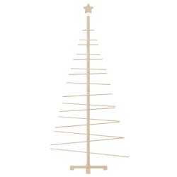 Arbre de Noël en bois pour décoration 180 cm bois massif de pin 561935561935