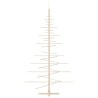 Arbre de Noël en bois pour décoration 180 cm bois massif de pin 561935561935