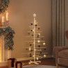 Arbre de Noël en bois pour décoration 150 cm bois massif de pin 561936561936