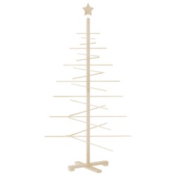 Arbre de Noël en bois pour décoration 150 cm bois massif de pin 561936561936