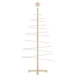 Arbre de Noël en bois pour décoration 150 cm bois massif de pin 561936561936