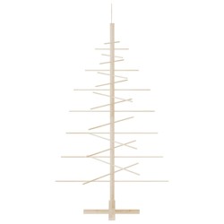 Arbre de Noël en bois pour décoration 150 cm bois massif de pin 561936561936