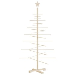 Arbre de Noël en bois pour décoration 150 cm bois massif de pin 561936561936