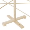 Arbre de Noël en bois pour décoration 150 cm bois massif de pin 561936561936