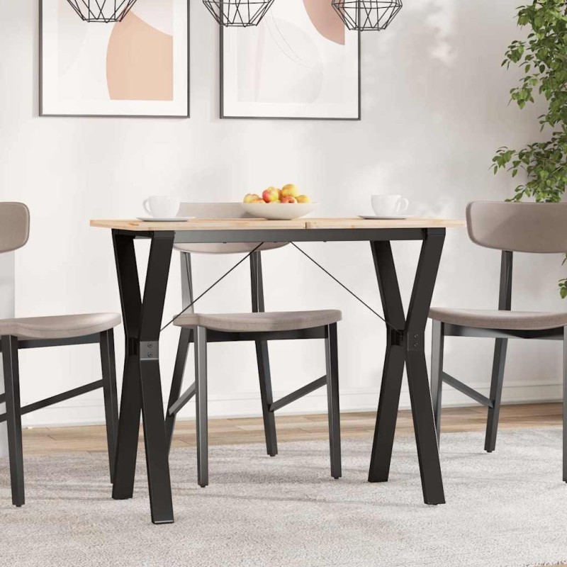 Pieds de table à manger cadre en Y 80x40x73 cm acier 561937561937