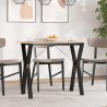 Pieds de table à manger cadre en Y 80x40x73 cm acier 561937561937