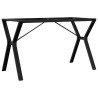 Pieds de table à manger cadre en Y 120x60x73 cm acier 561938561938