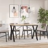 Pieds de table à manger cadre en Y 120x60x73 cm acier 561938561938