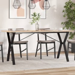 Pieds de table à manger cadre en Y 140x60x73 cm acier 561939561939