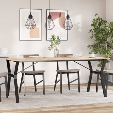 Pieds de table à manger cadre en Y 180x80x73 cm acier 561941561941
