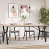 Pieds de table à manger cadre en Y 180x80x73 cm acier 561941561941