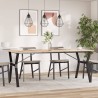 Pieds de table à manger cadre en Y 180x80x73 cm acier 561941561941