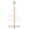 Arbre de Noël en bois pour décoration 75 cm bois massif de pin 561942561942