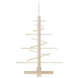 Arbre de Noël en bois pour décoration 75 cm bois massif de pin 561942561942