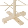 Arbre de Noël en bois pour décoration 75 cm bois massif de pin 561942561942