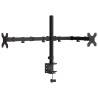 Support de moniteur double noir acier VESA 75/100 mm 561943561943