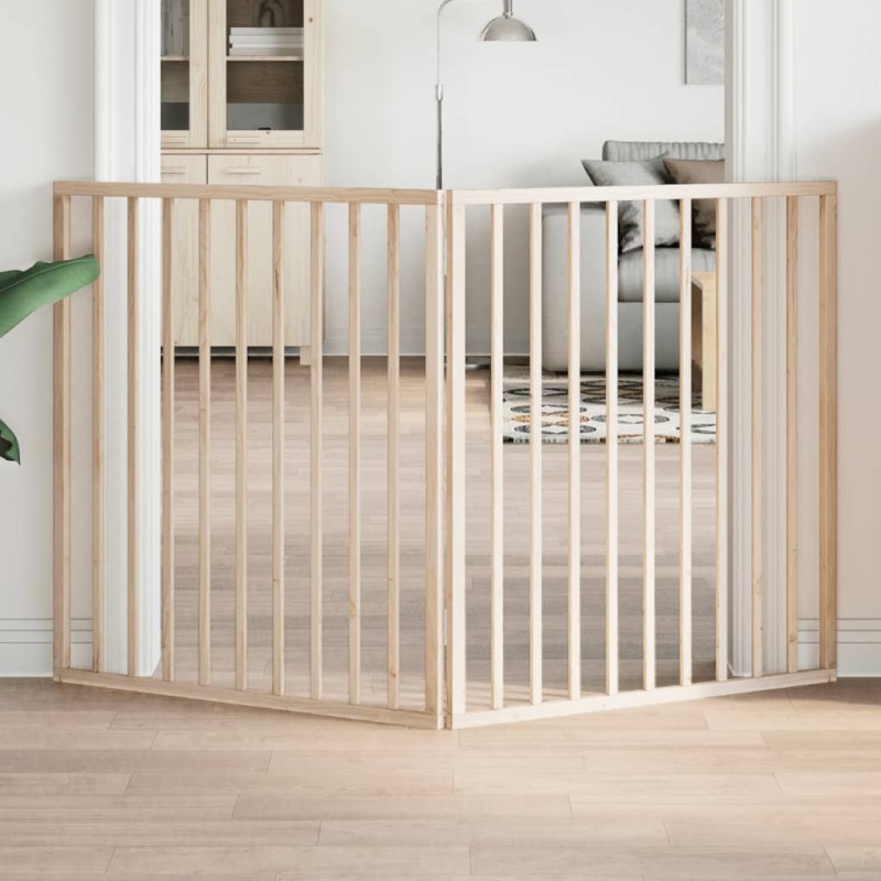 Barrière pour chien pliable à 2 panneaux 160 cm Bois de peuplier 561945561945
