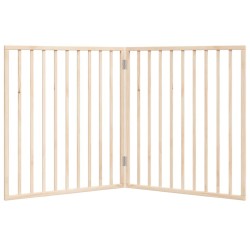Barrière pour chien pliable à 2 panneaux 160 cm Bois de peuplier 561945561945