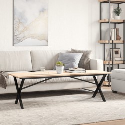 Pieds de table basse cadre en X 140x30x43 cm acier 561946561946
