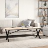 Pieds de table basse cadre en X 140x30x43 cm acier 561946561946