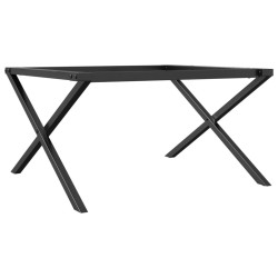 Pieds de table basse cadre en X 80x70x43 cm acier 561948561948
