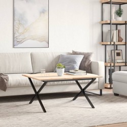 Pieds de table basse cadre en X 80x70x43 cm acier 561948561948