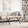 Pieds de table basse cadre en X 80x70x43 cm acier 561948561948