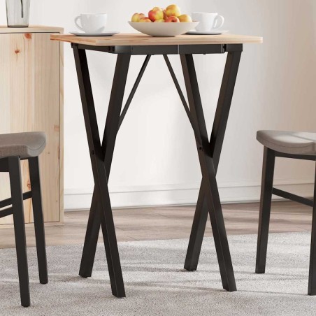 Pieds de table à manger cadre en X 40x40x73 cm acier 561951561951