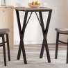 Pieds de table à manger cadre en X 40x40x73 cm acier 561951561951