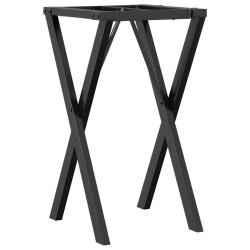 Pieds de table à manger cadre en X 40x40x73 cm acier 561951561951